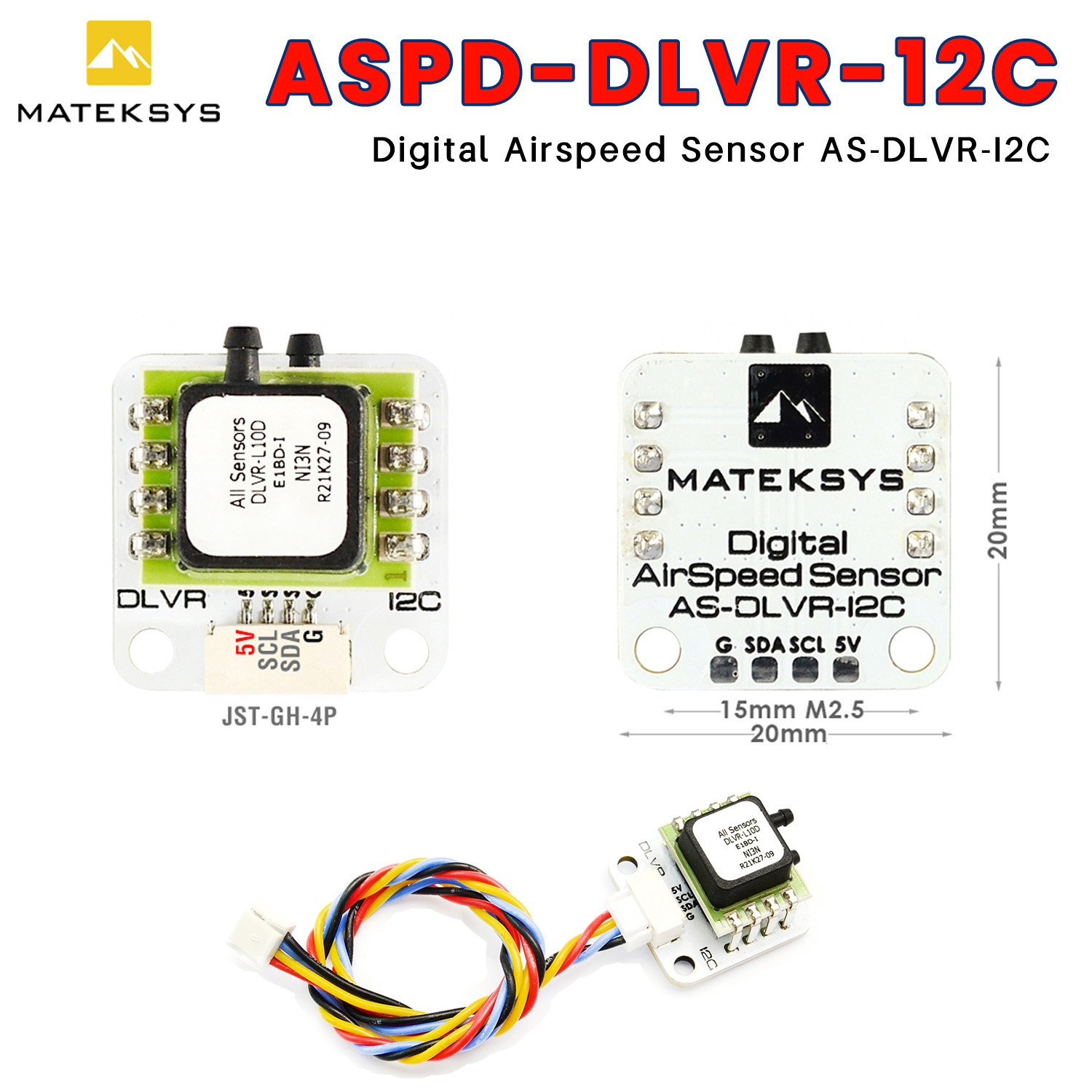 Drone Racing Flight Controller - MATEK Mateksys ASPD-DLVR 12C Dijital Uçuş